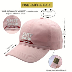 Embroidered Dad Hat Soft Cotton Outdoor Baseball Cap Funny Cap