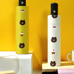 Bear Auto Anti-sun Tri-fold UV Light Curtain Umbrella