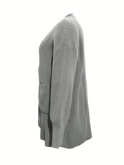 Casual Cardigan Lantern Sleeve Open Front Sweater Cardigan