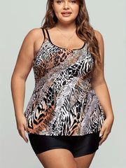 Animal Print Tankini Set
