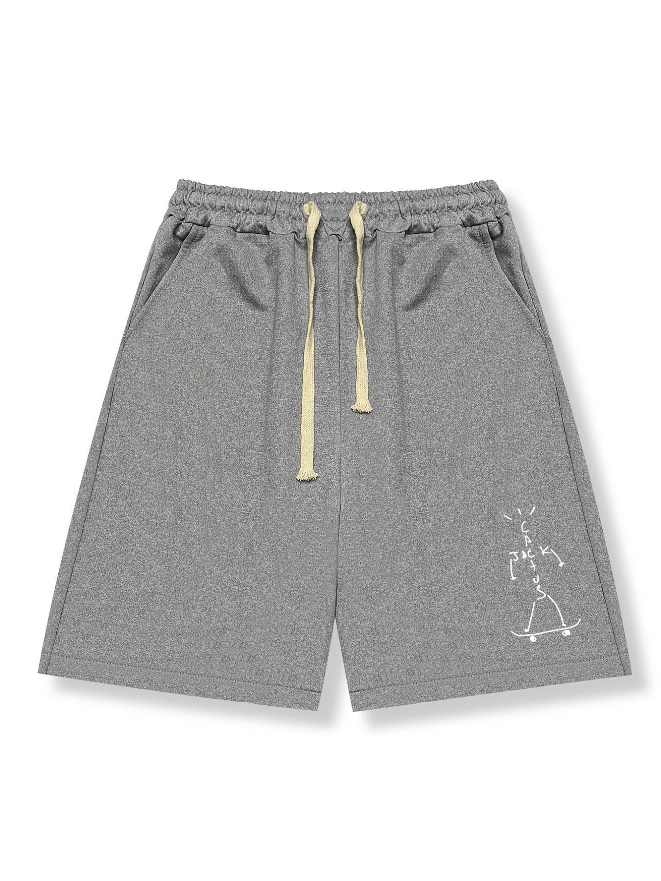 Men's Sportswear Drawstring Active Shorts Alphabets Skateboard
