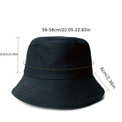 Lobster Embroidery Bucket Hat Unisex Cotton Anime Sunshade Cap