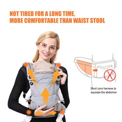 Breathable Baby Strap Children's Back Towel Grey