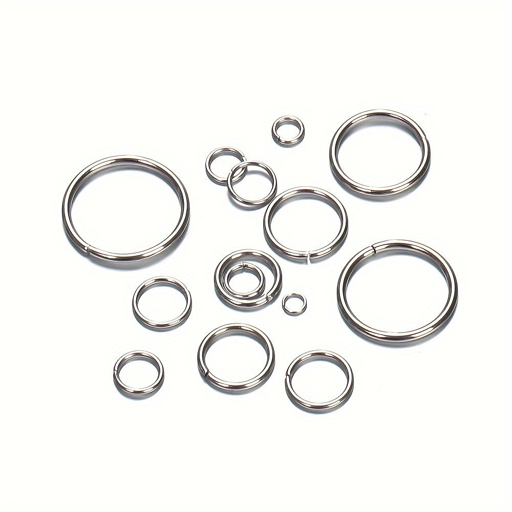 200pcs Stainless Steel Jump Rings for DIY Jewelry Making