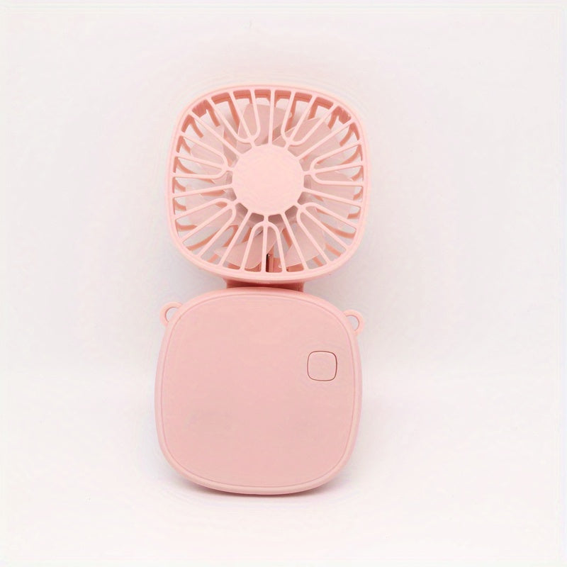 Square Folding Fan Portable Fan Handheld USB Rechargeable Fan
