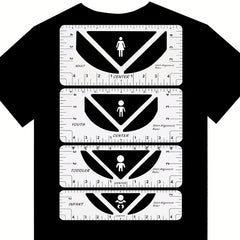 T Shirt Ruler Guide For Vinyl 4 Pack PVC T Shirt Ruler Guide Sewing Ruler
