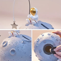 Astronaut Money Bank Ornament Resin Living Room Bedroom Kids Room