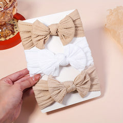 3pcs Baby Girls Bowknot Floral Headband Hair Band Hair Accessories