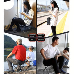 Portable Folding Outdoor Stool Aluminum Fishing Stool Traveling Camping