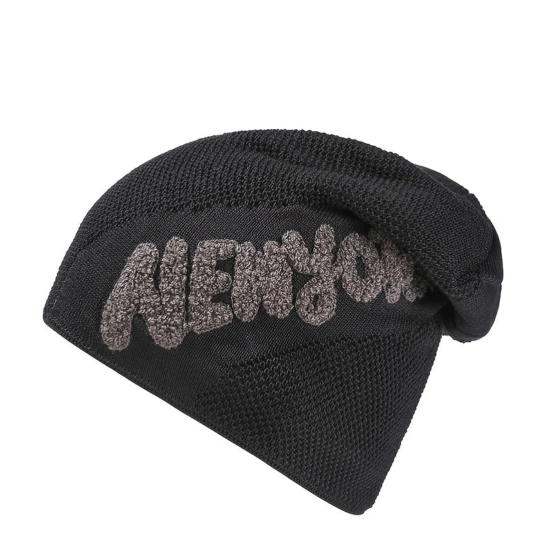 Plush Wool Knitted Hat for Men