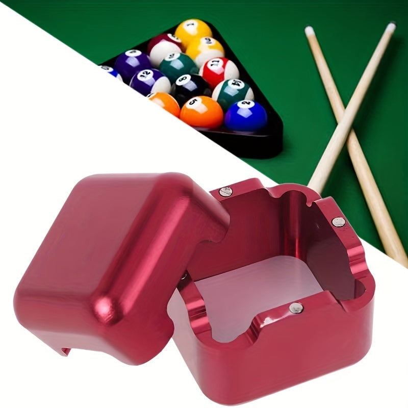 Aluminum Alloy Mini Pool Cue Chalk Holder Case For Billiard Snooker