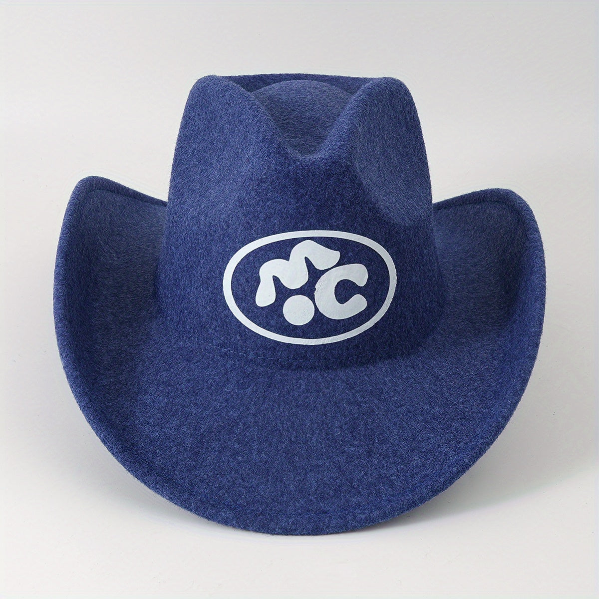 Western Cowboy Hat Y2K Solid Jazz Fedora Cap Rolled Brim Cowgirl Sun Hats