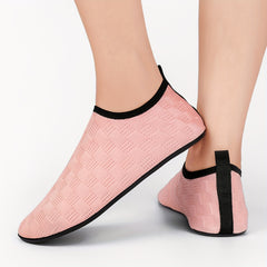 Plaid Pattern Fashionable Creek Sneakers Slip On Flat Beach Wading S