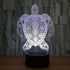 3D Turtle Night Lamp Touch Control LED Desk Lamp Home Decor Christmas Kids