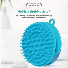 Pet Bathing & Massage Brush for Dogs & Cats, Gentle Cleaning Tool