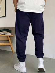 Mountain Pattern Joggers Men's Casual Loose Fit Waist Drawstring Pants