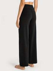 Wide Leg Causa Sports Pants Elastic Waist Casual Fitness Pants