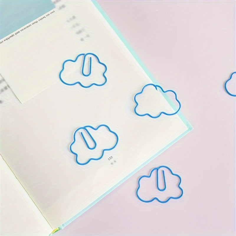 5pcs Cloud Paper Clip Bookmark Office Desk Accessories School Patchwork Clip
