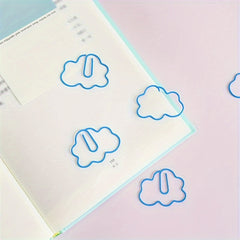 5pcs Cloud Paper Clip Bookmark Office Desk Accessories School Patchwork Clip