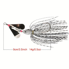 1pc Chatterbait With Spinning Sequin Bionic Bait Fishing Tackle