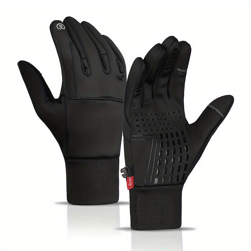 Winter Warm Gloves Anti Slip Touch Screen Wind Proof Cycling Gloves
