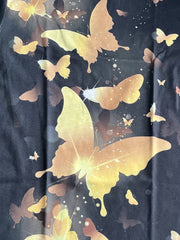 Golden Butterfly Graphic T shirt Girls 3D Digital Print Short Sleeve Tee Summer