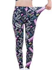 Women's Graffiti Print Leggings