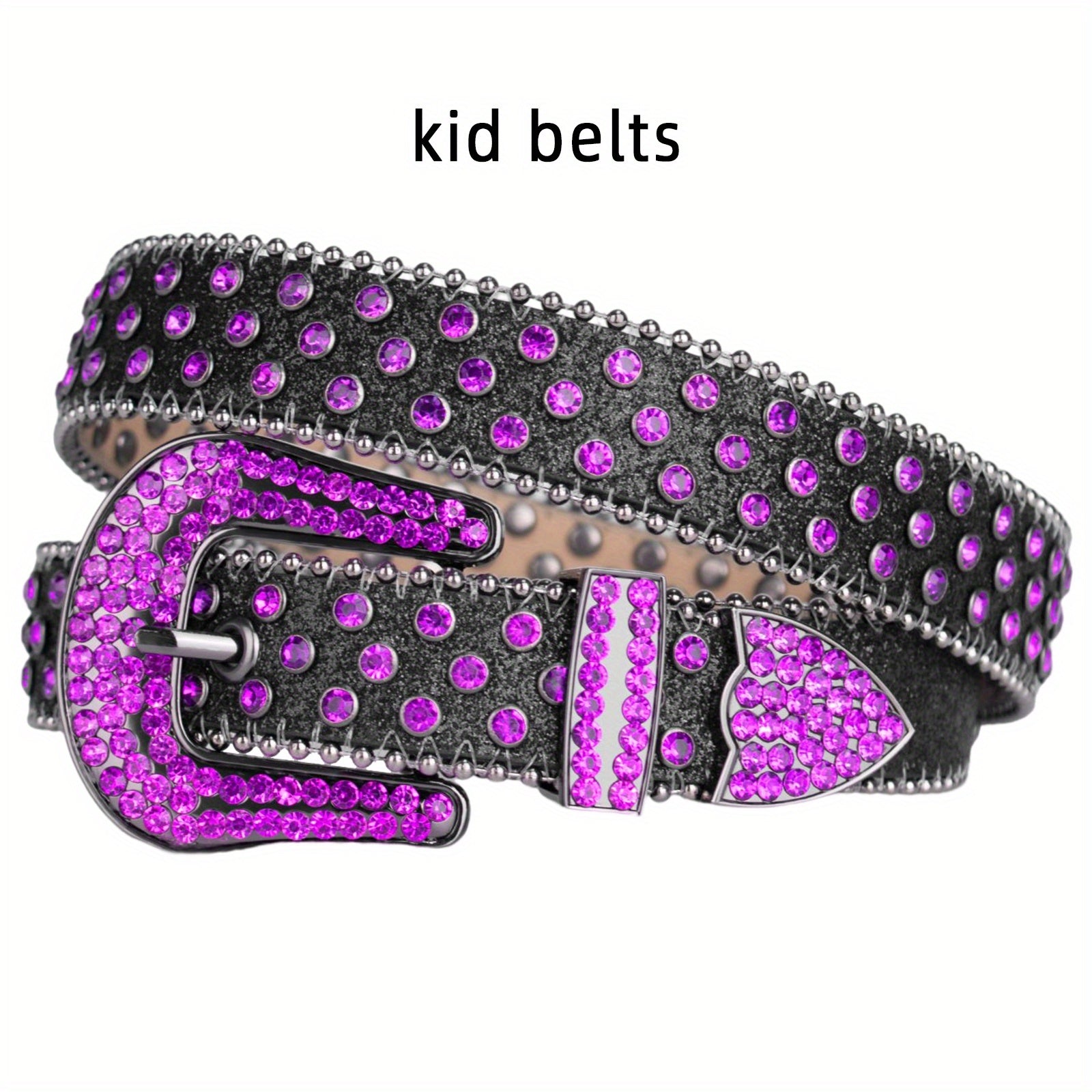 Kids Rhinestones Belt for Pants Jeans
