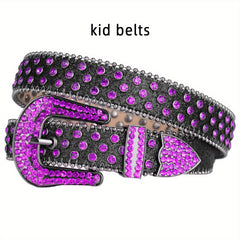 Kids Rhinestones Belt for Pants Jeans