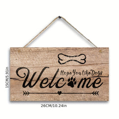 Wooden Door Sign Welcome Wall Hanging Decoration