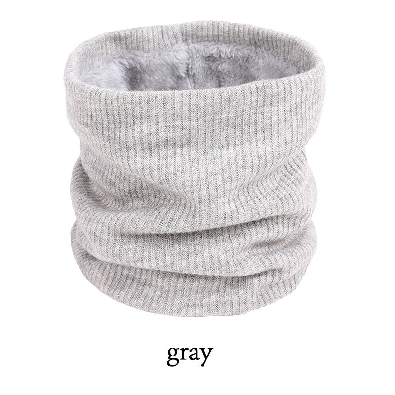 Men's Double Layer Velvet Thickened Winter Scarf