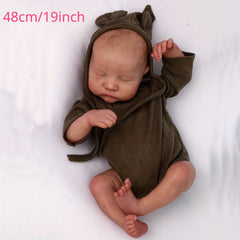 19in Reborn Doll, 3D Skin Painting, Soft Silicone Art Toy