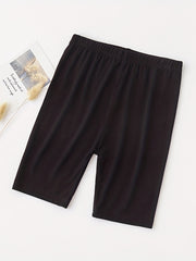 5pcs Girls' Modal Basic Bike Shorts for Kids Stretch Slim Fit