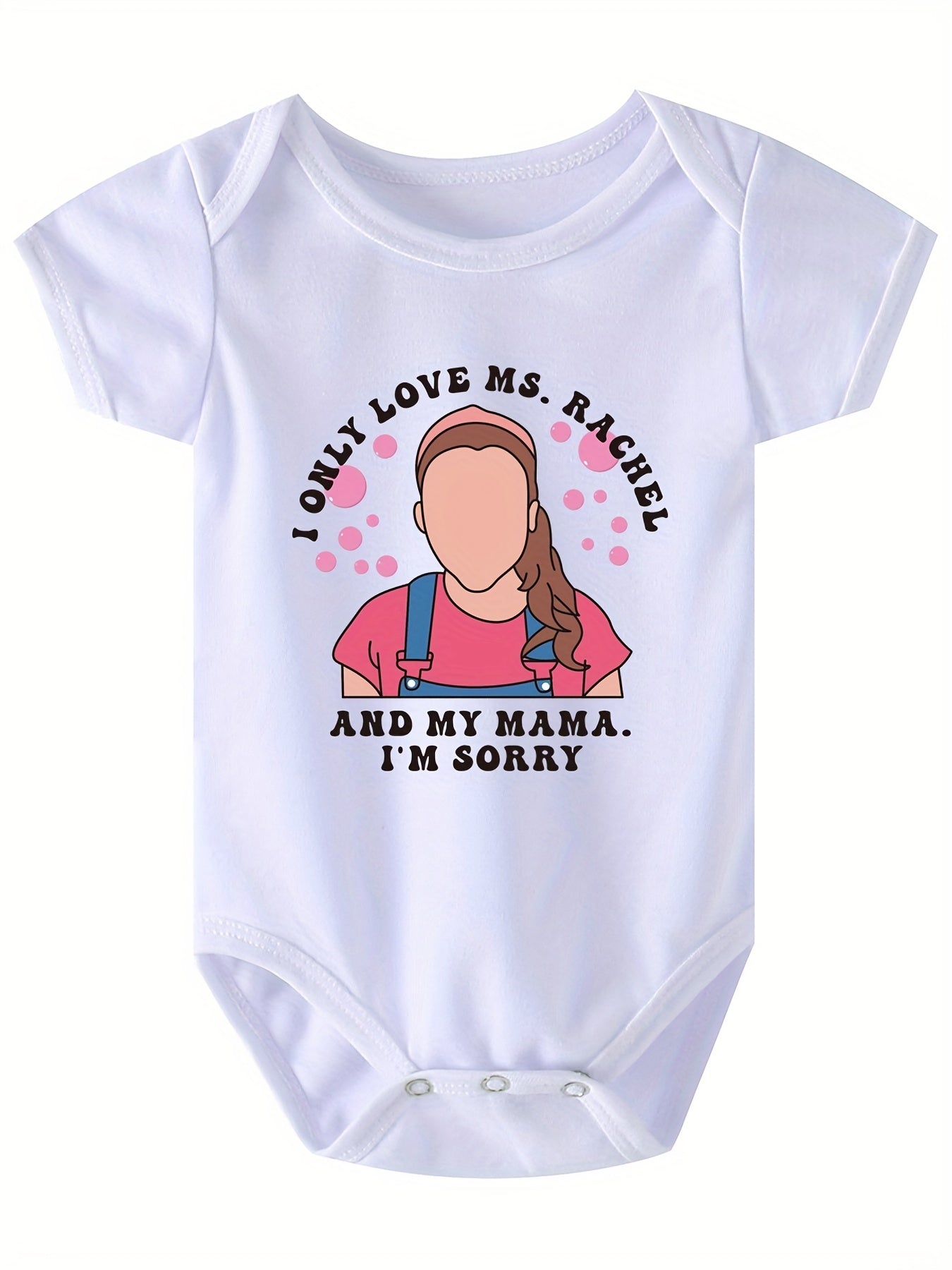Baby Girls Cartoon Print Onesie for Summer
