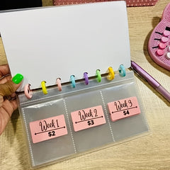 52 Week Savings Challenge Binder