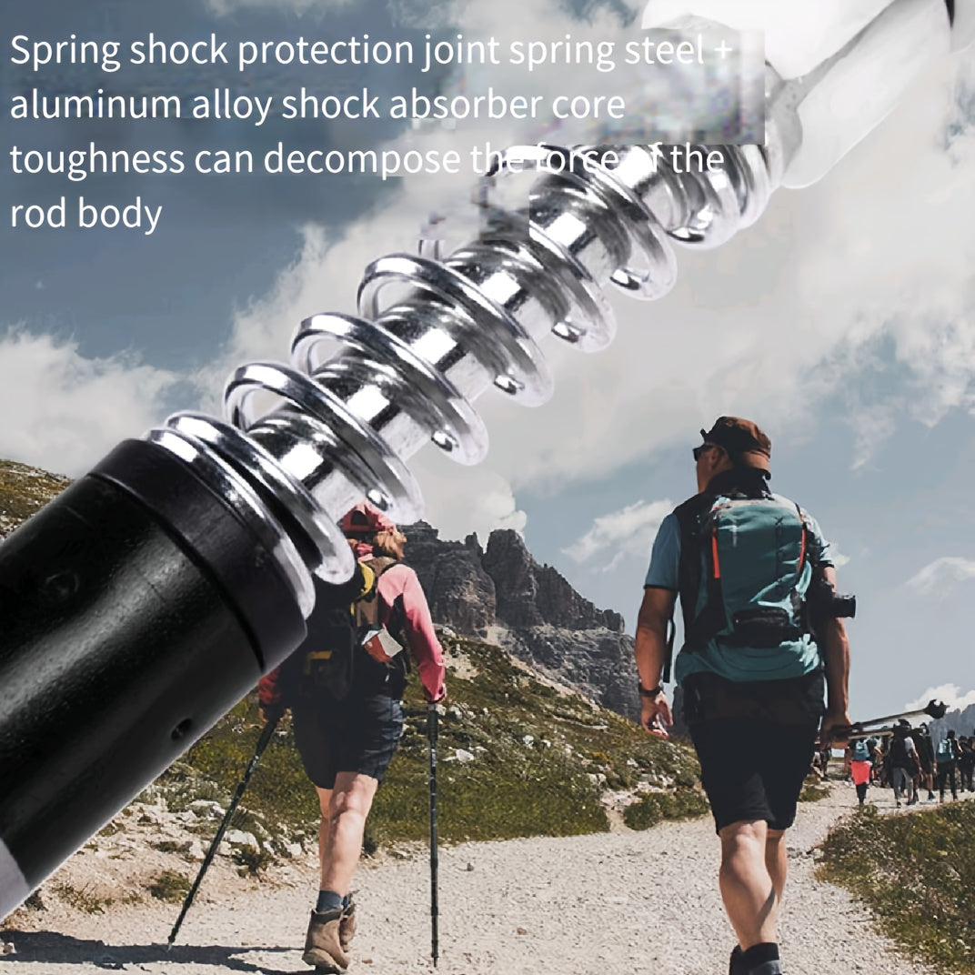 Aluminum Hiking Stick with T Curved Handle