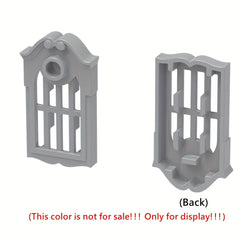 Building Blocks Set European Hollow Wall Guardrail DIY Castle Scene Toy
