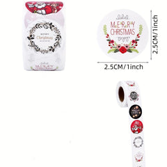 500 Christmas Stickers Decorative Box Seal Seal Packaging Business Labels