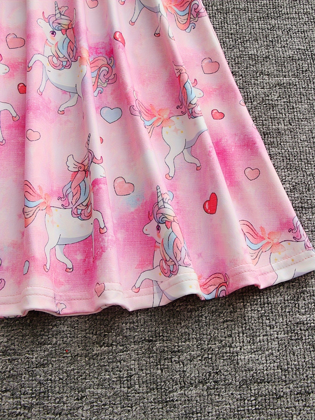 Sweet Girls Unicorn Cami Dress for Summer Party