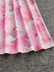 Sweet Girls Unicorn Cami Dress for Summer Party