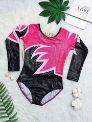 Girls Slim Long Sleeve Ballet Leotard for Dance