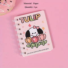 Cartoon Animal Spiral Notebook for Students Office Take Notes