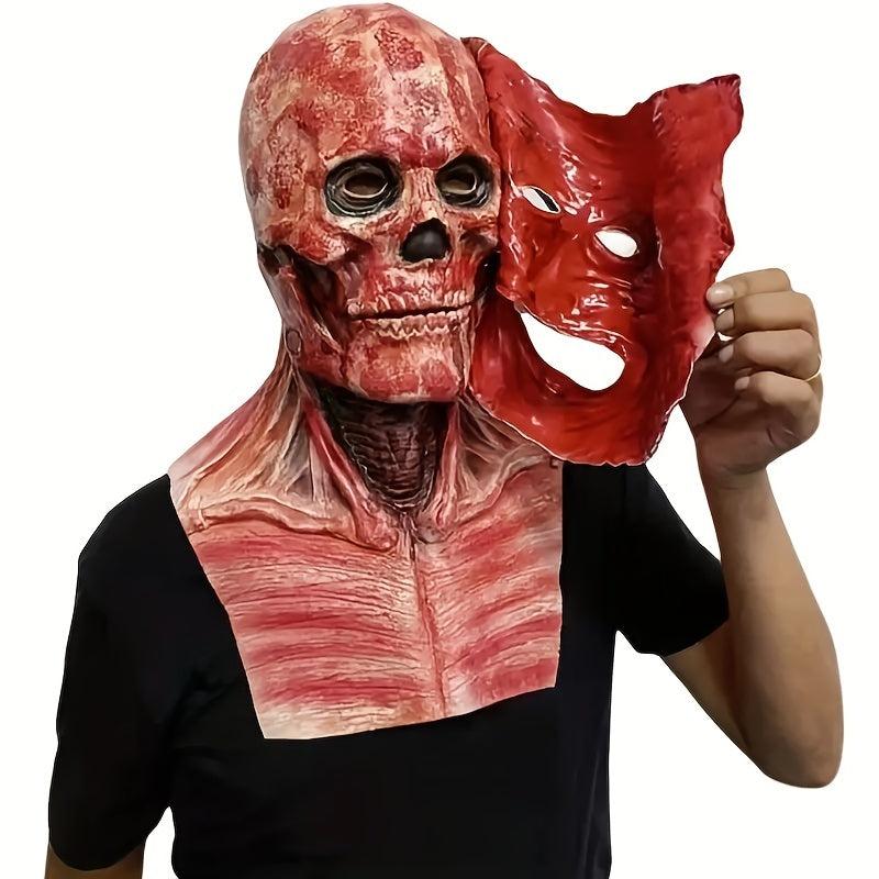Men's Halloween Cosplay Zombie Ghost Scary Full Head Mask