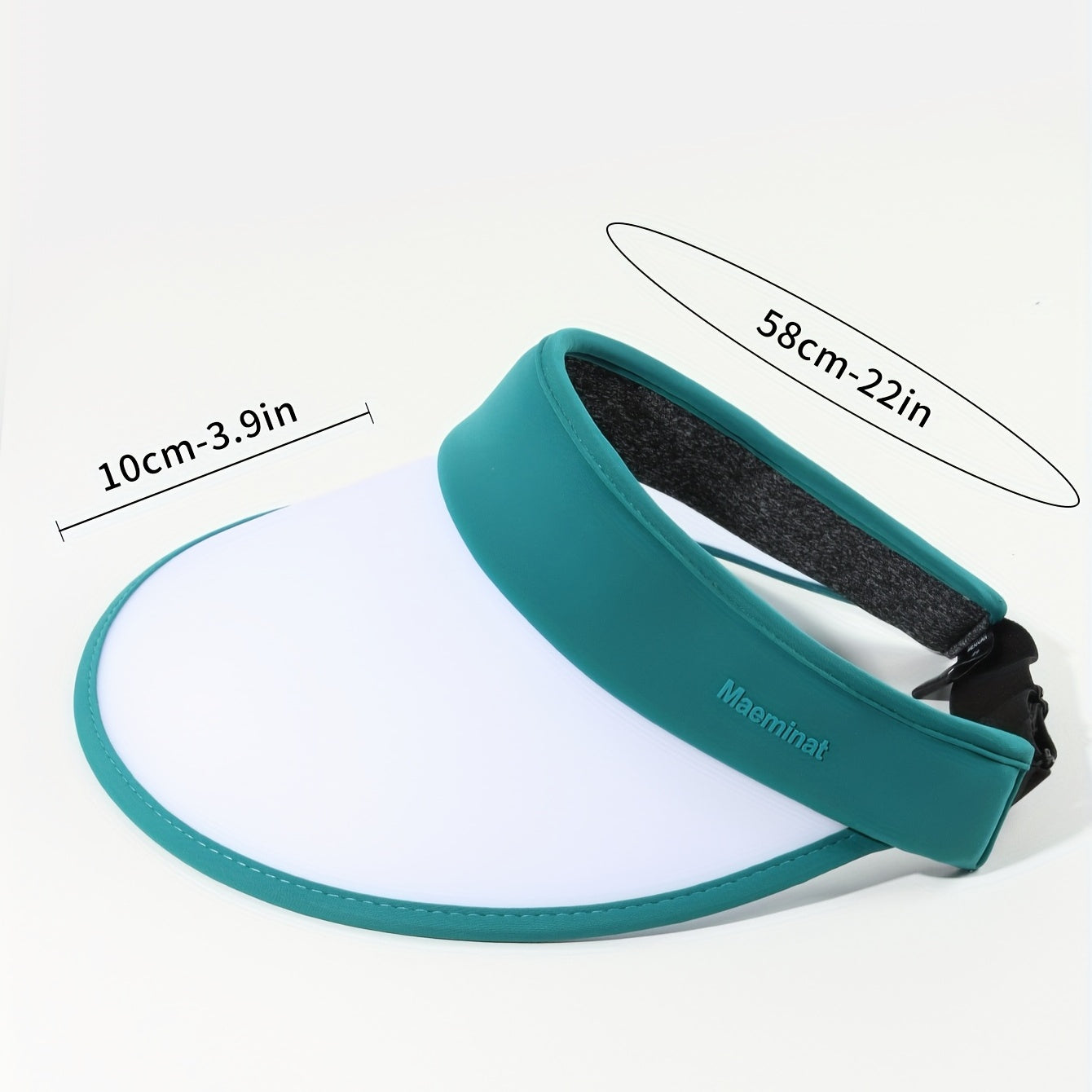 Dark Green Photochromic Visor Hat Lightweight PVC UV Protection Sun Hat
