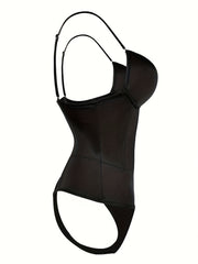 Deep V Push Up Bodysuit Tummy Control Slimmer Body Shaper