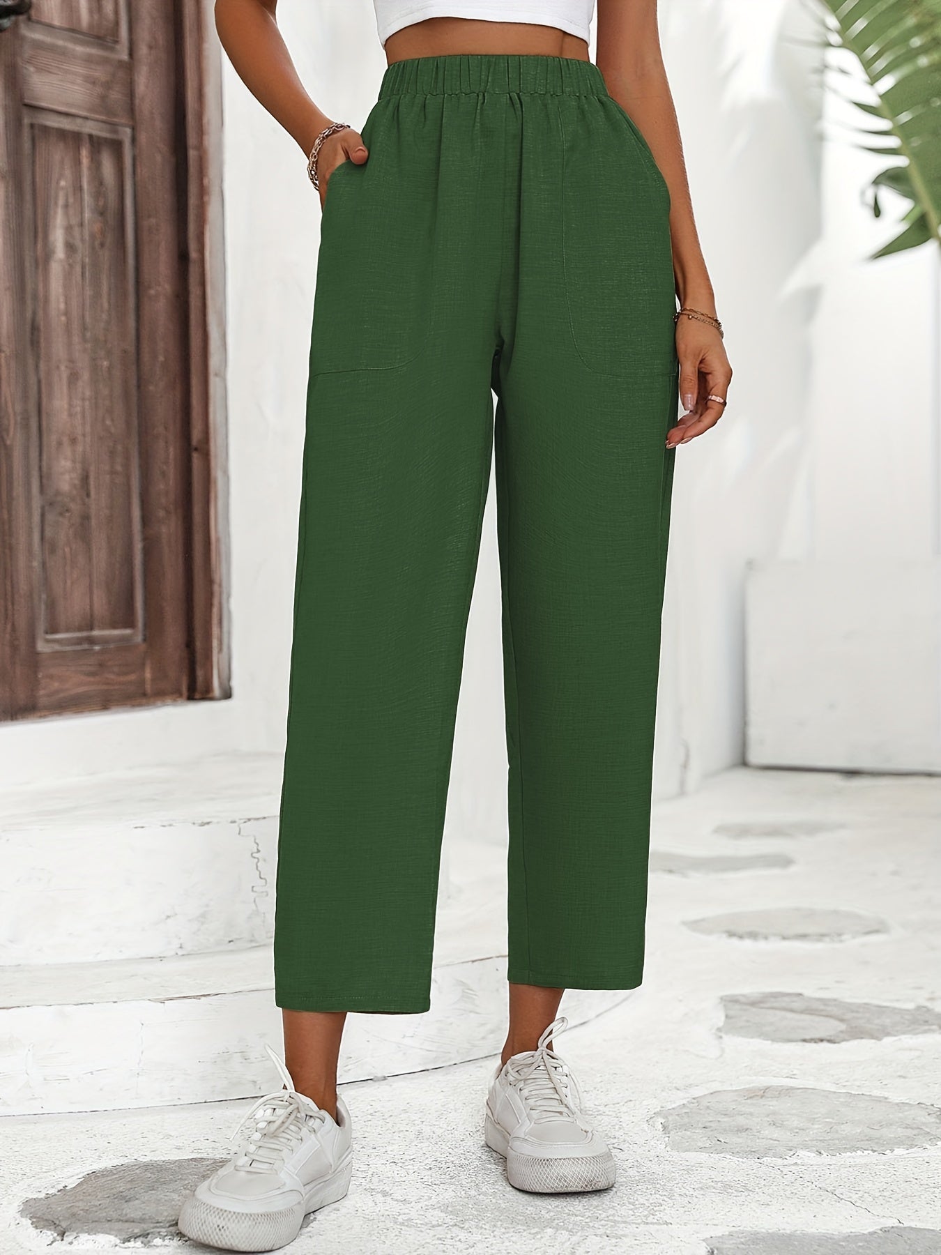 Minimalist Wide Leg High Waist Pants