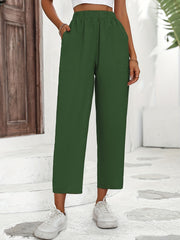 Minimalist Wide Leg High Waist Pants