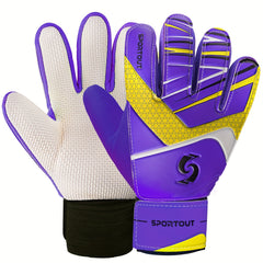 Soccer Goalkeeper Gloves Double Wrist Protection Latex Gloves