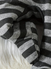 Newborn Baby Raccoon Print Long Sleeve Button Top & Striped Footed Pants Set