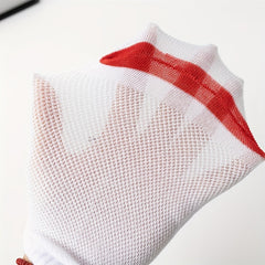 10 Pairs Boys Cotton Blend Ankle Socks Solid Letter Print